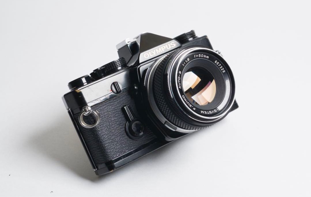 菲林相機Olympus 相機OM-1 With 50mm f1.8, 攝影器材, 相機- Carousell