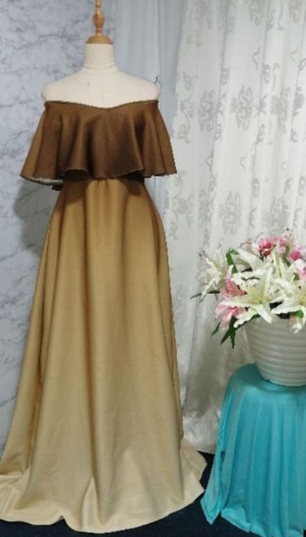 Ombre Bridesmaid/Long Dresses (Category: Dresses) located in Arayat. Submitted by khayrence (Listing ID 1226898320, Image 2). Description: Ombre Chocobrown available sizes 1 XS to small 1 medium To Large 1 Large To XL Ombre Light brown 1 medium To Large 1 Large to XL Used once. Bridesmaids/secondary sponsors .