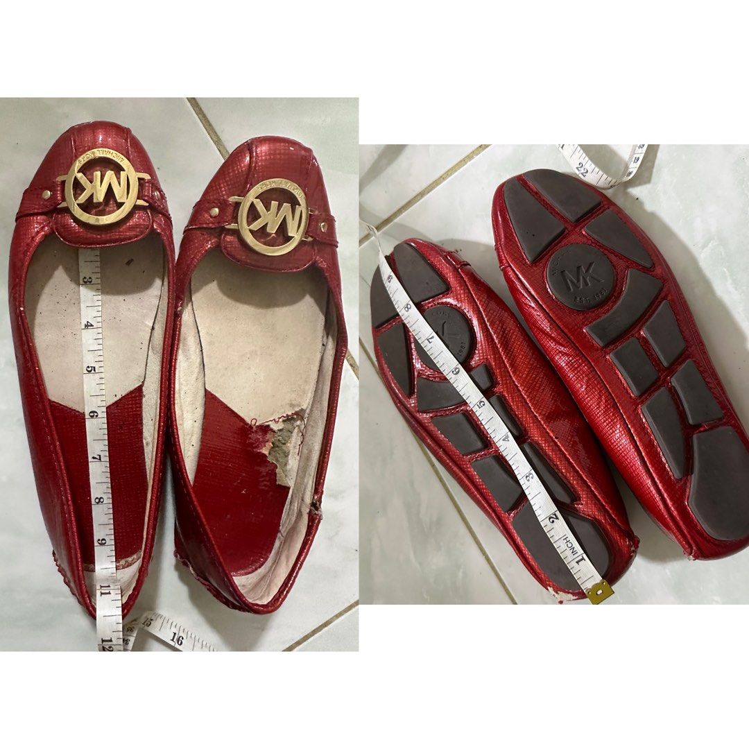 ORIGINAL Michael Kors Red Flat shoes Women s Fashion Footwear