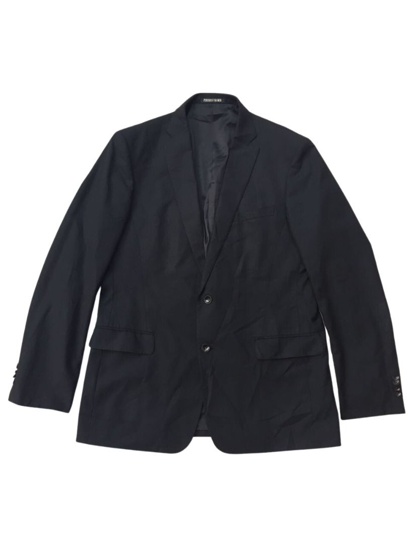 Black blazer store with red lining