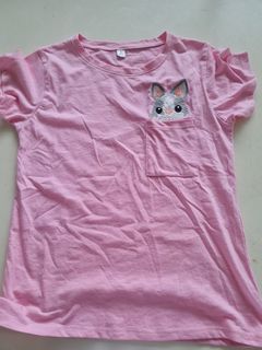 Pink T shirt for girls (size S)