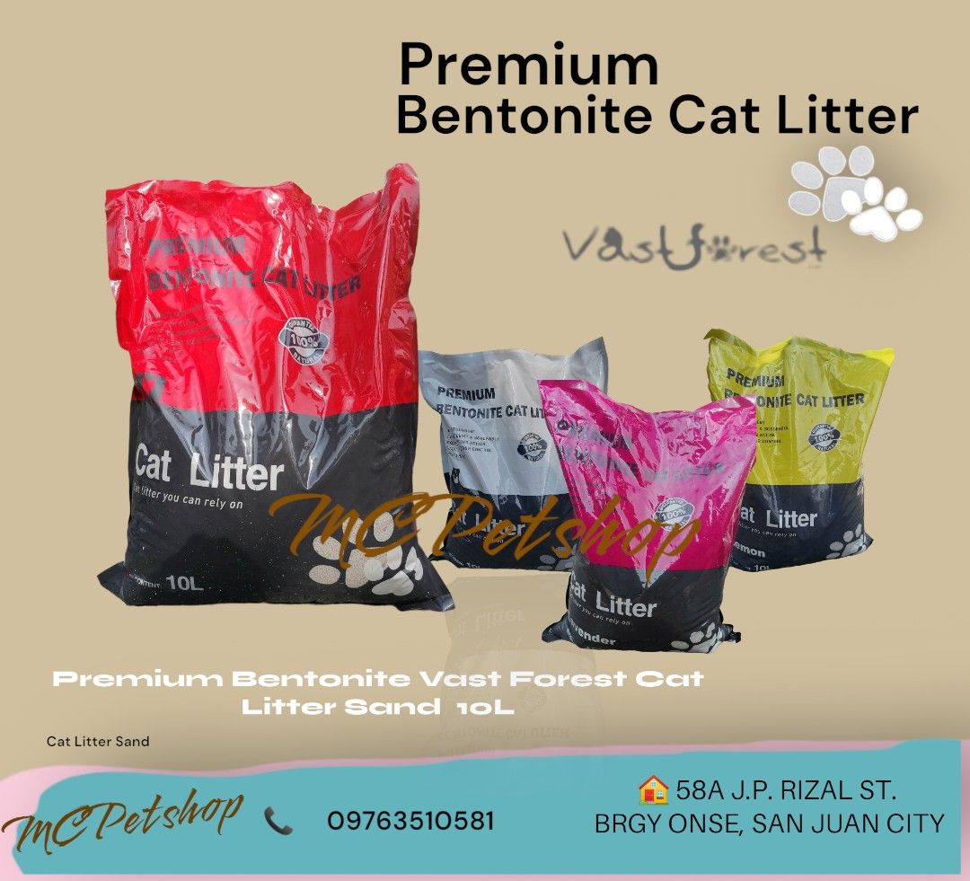 Premium Bentonite Vast Forest Cat Litter Sand 10L, Pet Supplies, Health