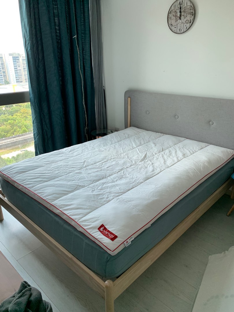 Queen bed Topper, Furniture & Home Living, Furniture, Bed Frames