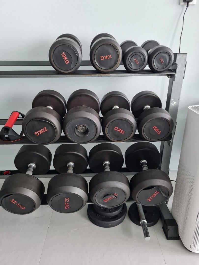 Rack + Weights (All), Sports Equipment, Exercise & Fitness, Weights