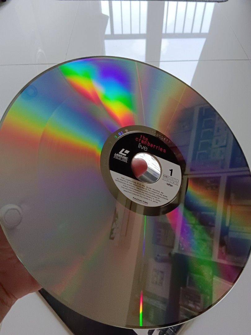Rare Laser Disc 12 inch Vintage 1995 The Cranberries Live, Near