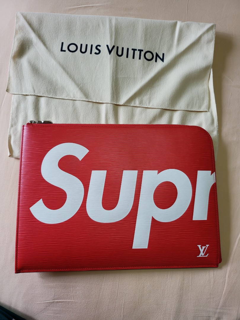 Rare Steal Louis Vuitton x Supreme Pochette Jour with e-invoice, Luxury ...