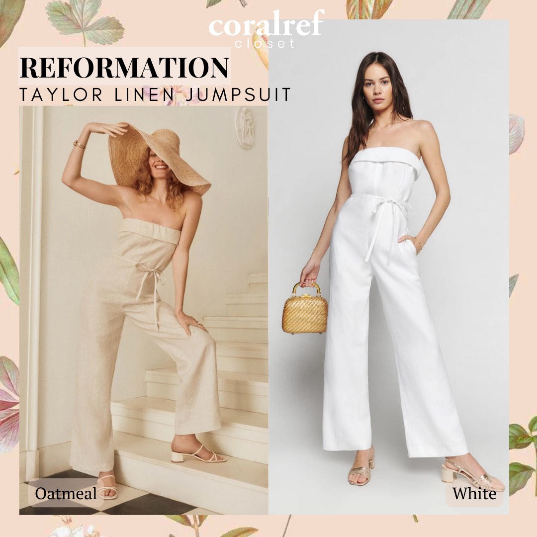Reformation white jumpsuit deals