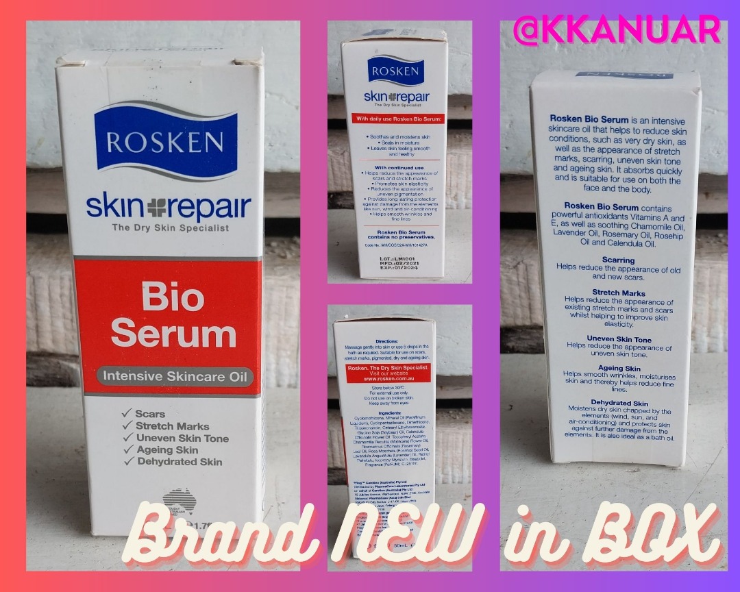 ROSKEN BIO SERUM INTENSIVE SKINCARE OIL 50mL, Beauty & Personal Care