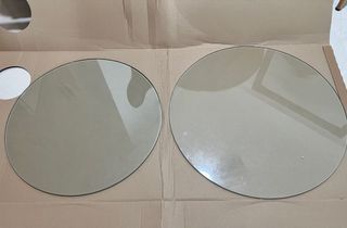 Round tampered glass for table top