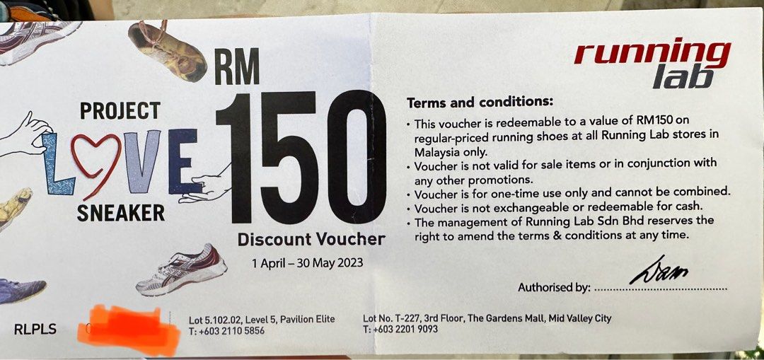 running lab shoe voucher