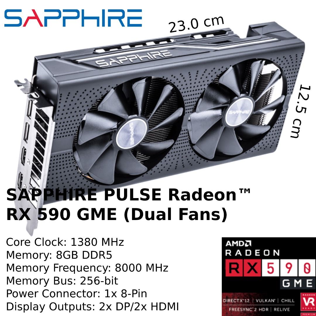 Amd radeon rx hot sale 590 8gb gddr5