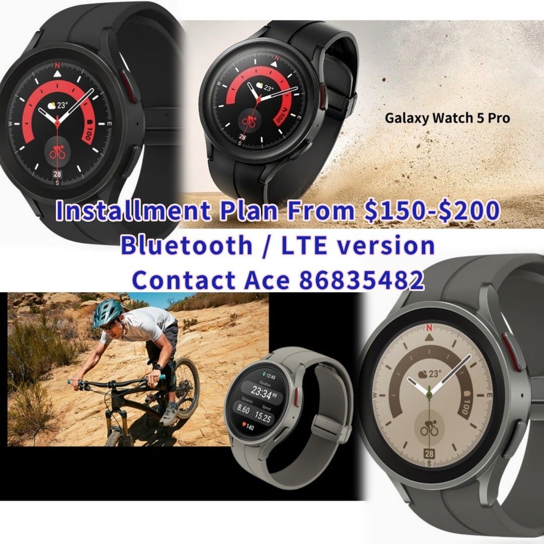 Samsung Galaxy Watch 5 Pro Installment Mobile Phones Gadgets Wearables Smart Watches on Carousell