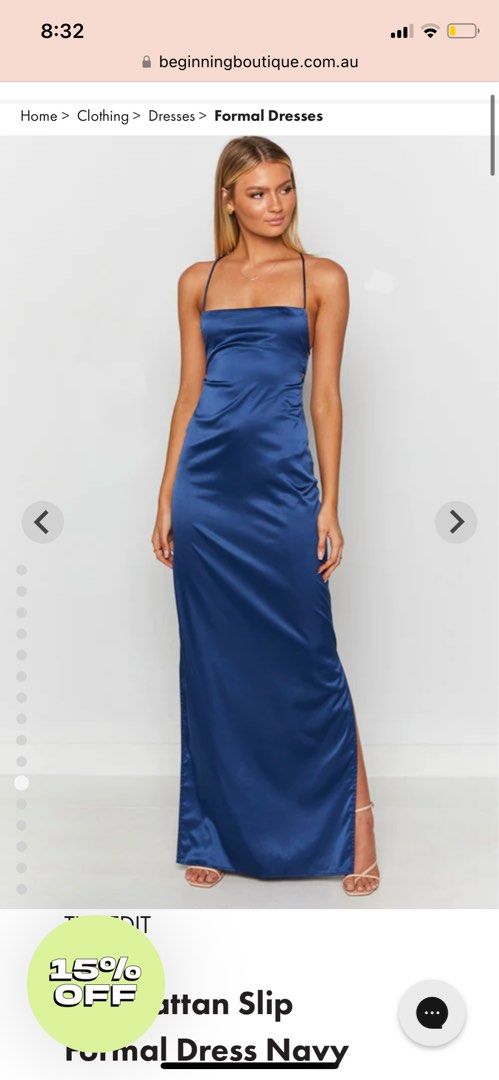 Manhattan slip shop formal dress midnight