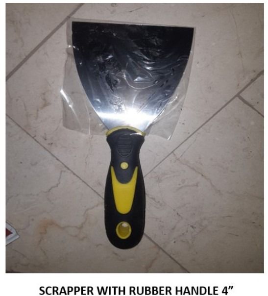 Scrapper Putty Knife Rubber Handle 2" / 3" / 4" (per pc), Furniture