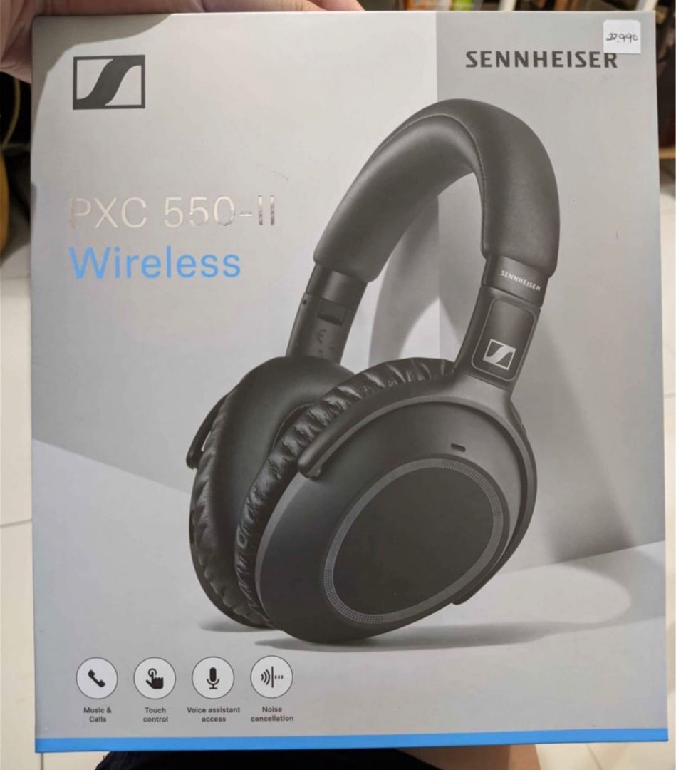 Sennheiser PXC 550II Wireless Headphones with Mic for Meetings, Audio, Headphones & Headsets on