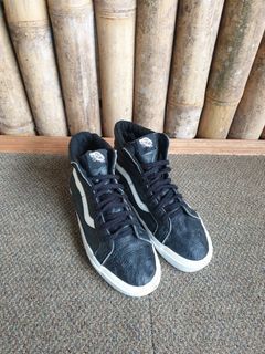 Sepatu Vans SK 8 High Leather Black Old