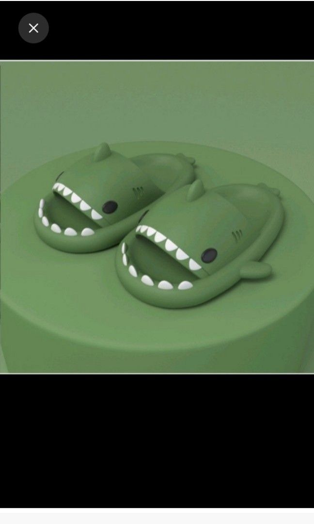 Shark Slides, Women's Fashion, Footwear, Flipflops and Slides on Carousell