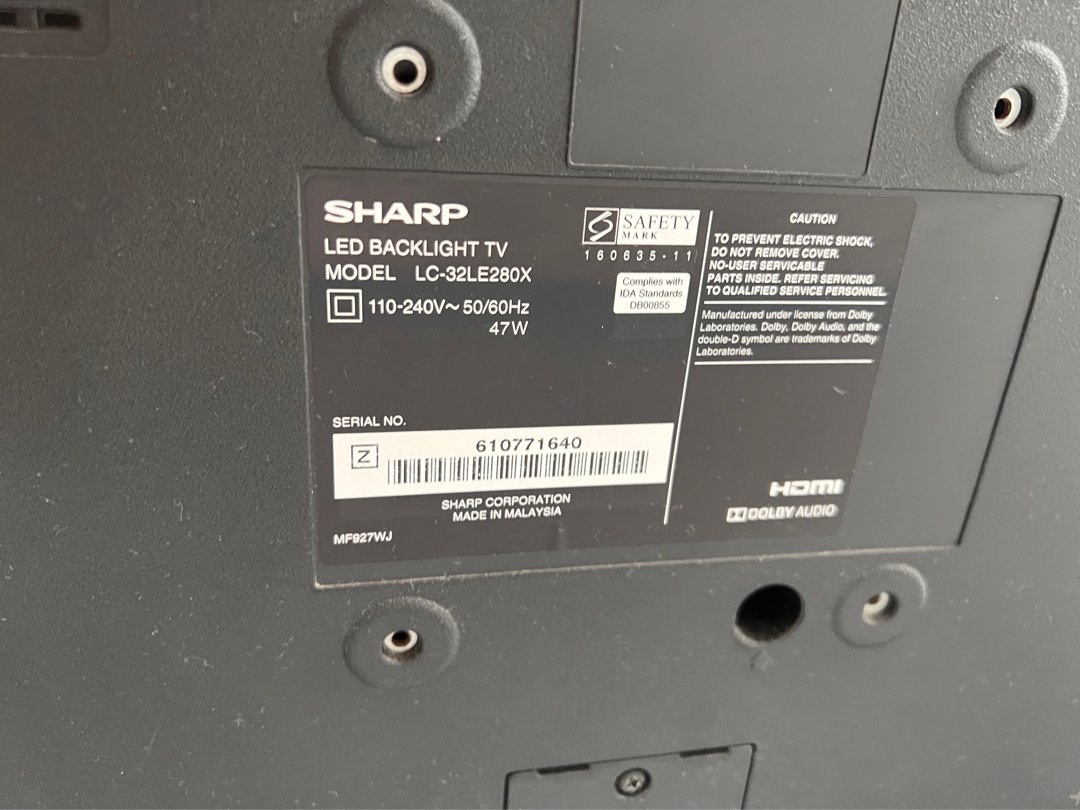 Sharp TV 32”, TV & Home Appliances, TV & Entertainment, TV on Carousell
