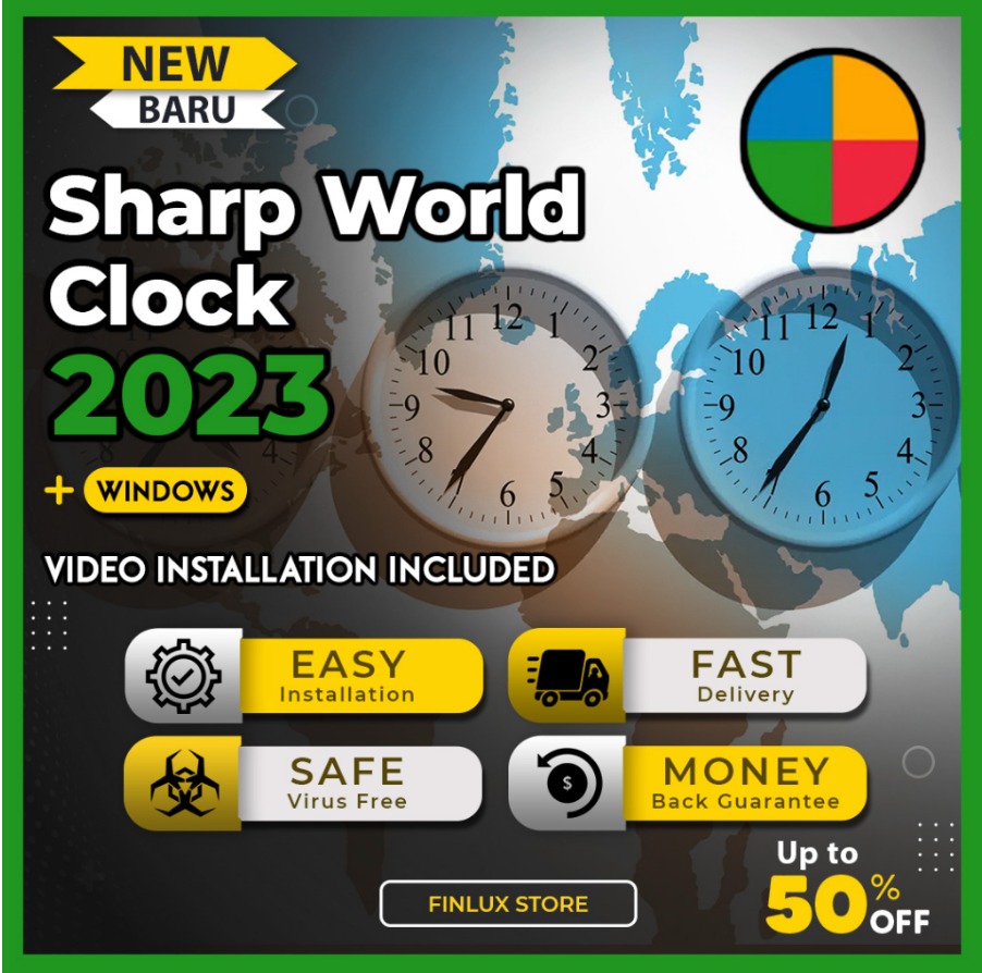 Sharp World Clock v9.6.2 Latest 2023 Lifetime For Windows World Clock