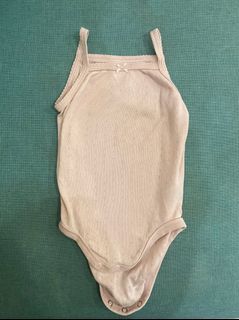 Singlet dalaman bodysuit dusty pink sleeveles anak bayi perempuan by H&m original mothercare zara