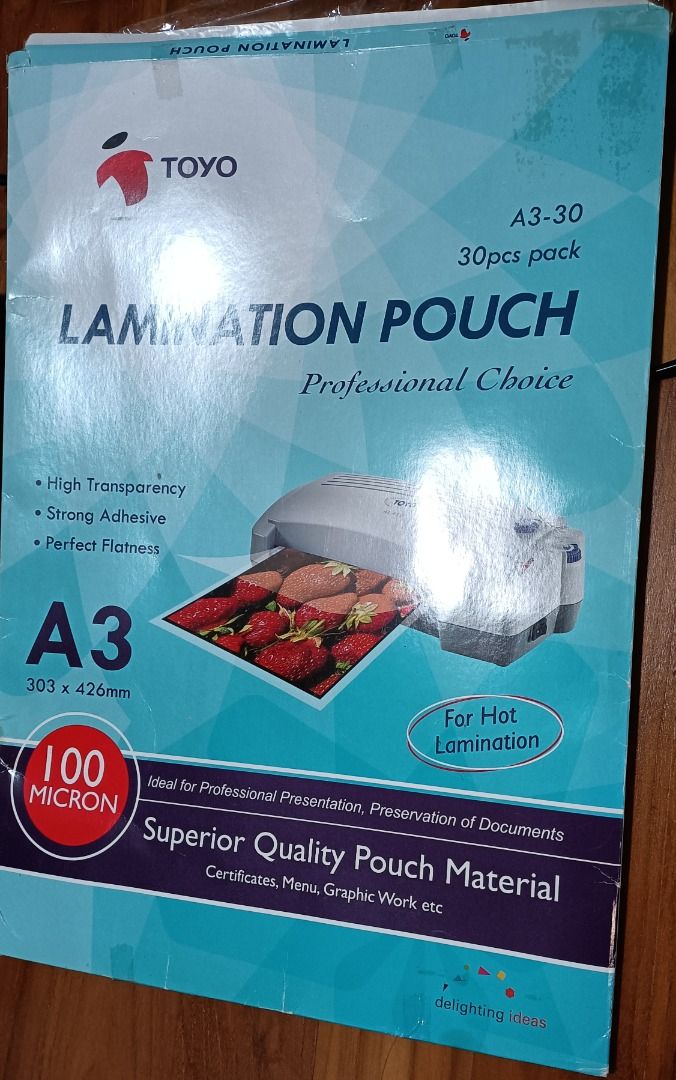 Soho AL3100 A3 size laminator (with free A3 size lamination pouches