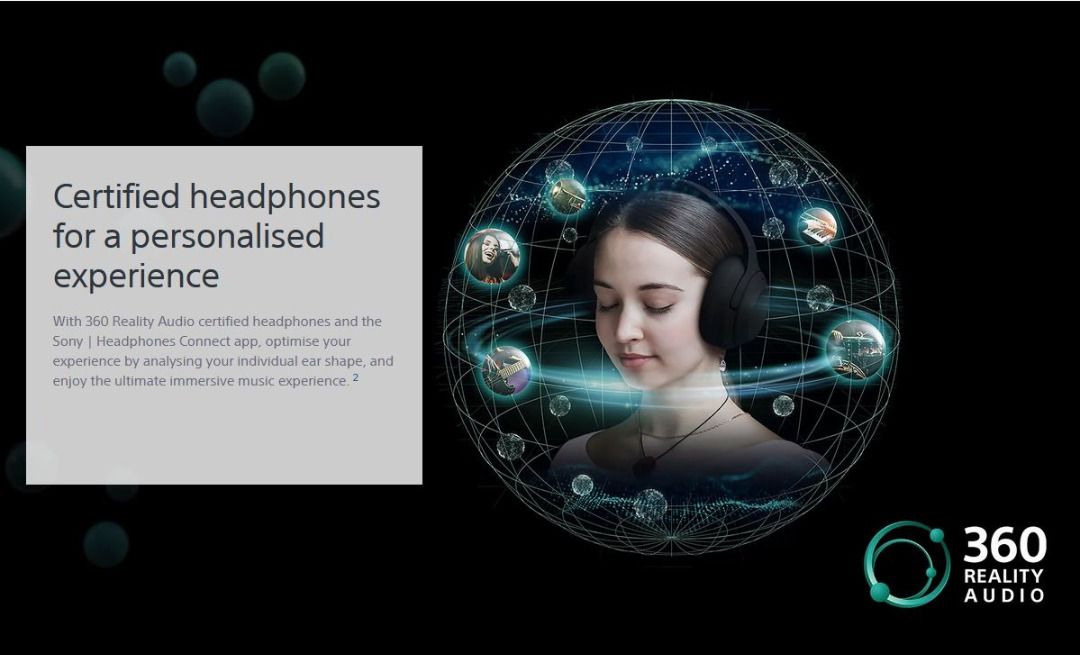 360 Reality Audio Sony Headphone Apps Sony WH-CH520 Wireless