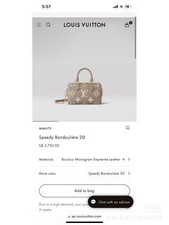 Louis Vuitton Speedy Bandouliere 20 Khaki Green/Beige/Cream in Cowhide  Leather with Gold-tone - US