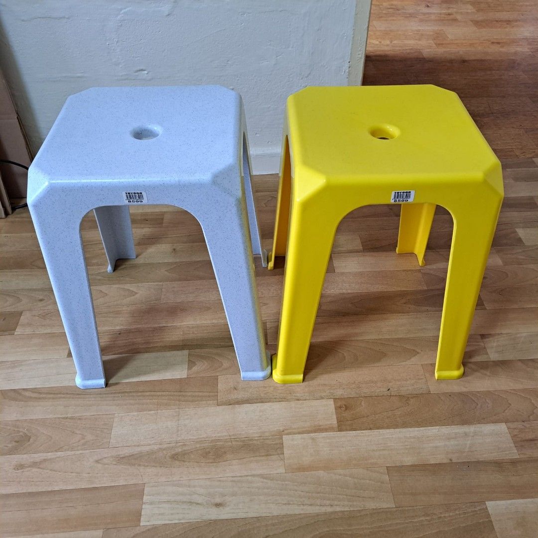 Stackable Toyogo plastic stools, Furniture & Home Living, Furniture