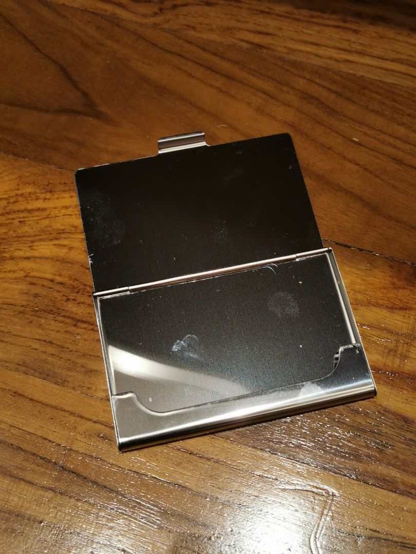 PATIKIL Business Card Holder, PU Leather Business Card Pocket Slim Name Card Wallet With Magnetic Shut For Office Credit Card ID Organization, Pink