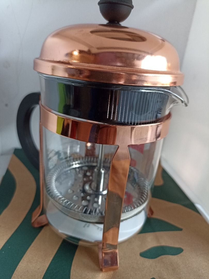 Starbucks x BODUM French coffee press 0.5L copper/gold, TV & Home