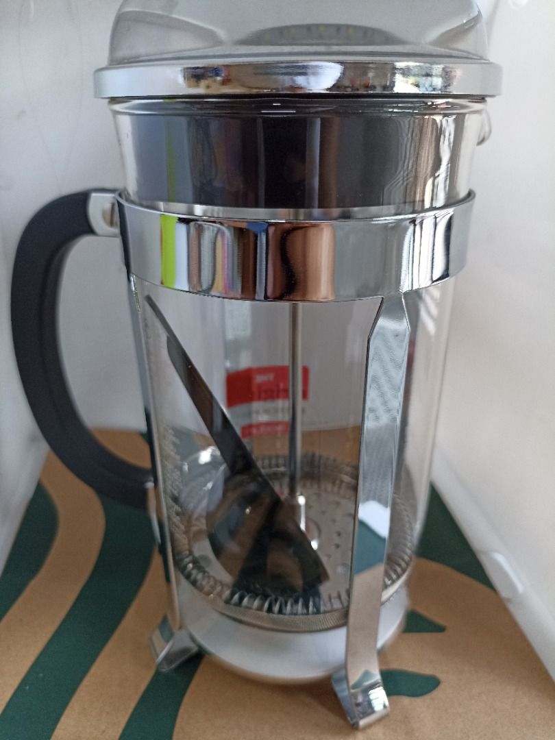 Starbucks x Bodum CHAMBORD chrome French coffee press 1L capacity, TV