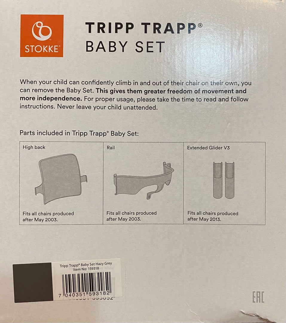 Tripp Trapp® Baby Set - Hazy Grey