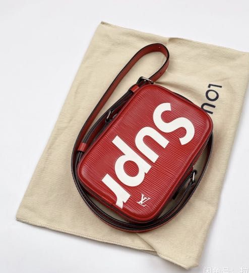 Supreme x lv sling bag deals