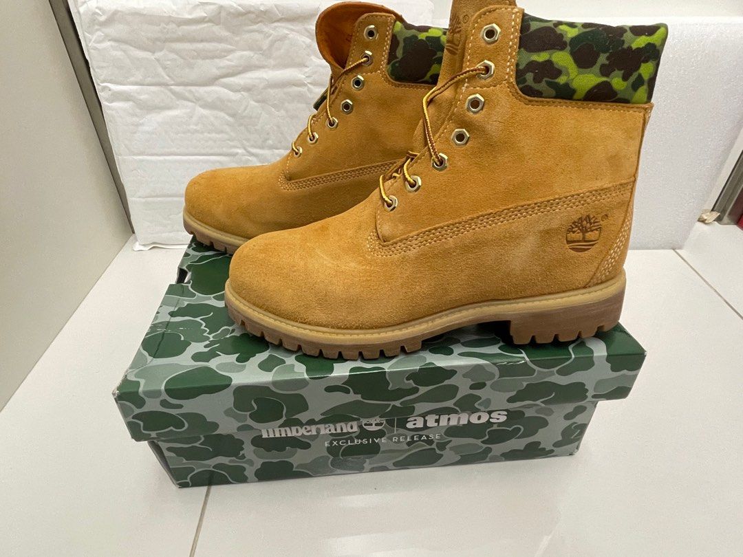 Timberland x ATMOS Boots, 男裝, 鞋, 靴- Carousell