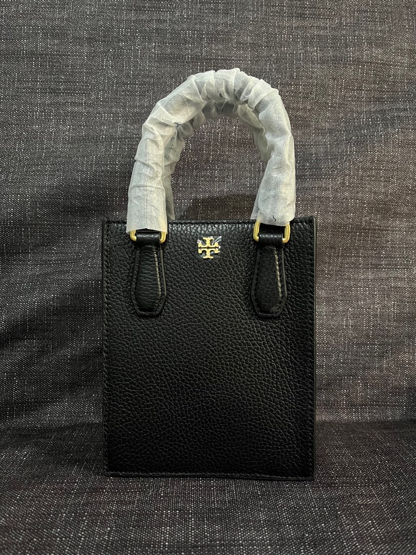 Tory Burch Blake Mini Shopper Tote Crossbody Shoulder Bag, - Tory Burch  bag Blake - Black Handle/Strap, Gold Hardware, Black Exterior