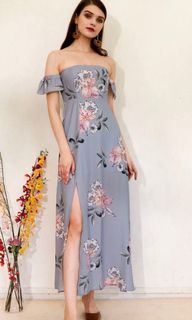 TSS Zenya Off Shoulder Maxi Dress