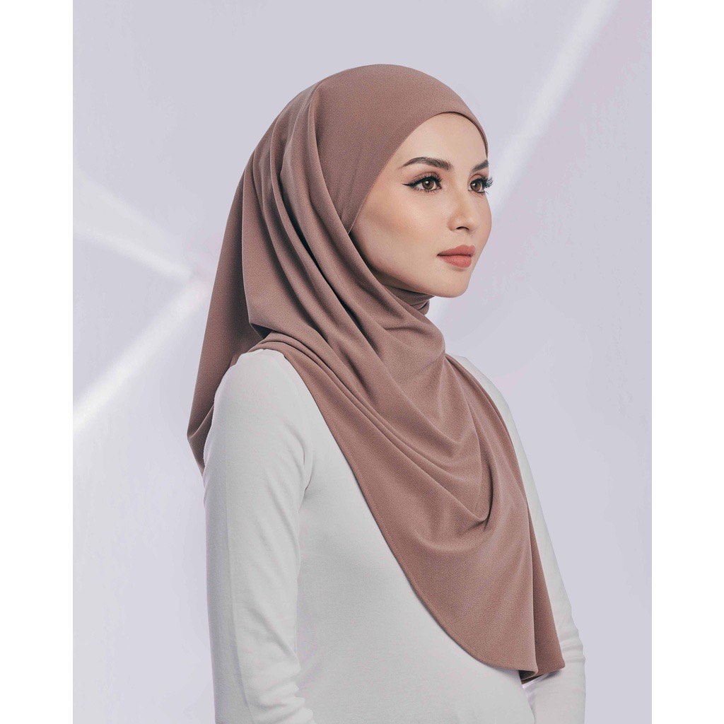 Tudung shawl instant lazy tieback tudung ruffle Women s Fashion