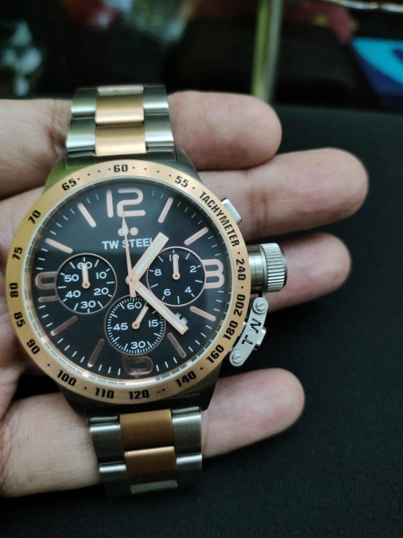 TW Steel (Category: Men's Watches) located in Quezon City. Submitted by dolf2017 (Listing ID 1227070527, Image 1). Description: Two tone quartz 43 diameter watch with double lock bracelet RFS: for decluttering..