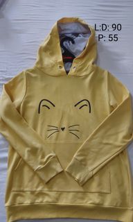 Ultraviolet Yellow Hoodie Cat Kuning Jaket