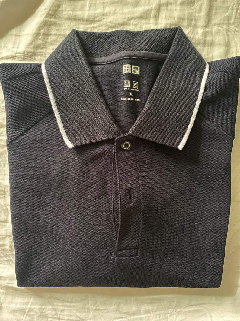 Uniqlo Men Dry Ex Short Sleeve Polo Shirt Navy  YouTube