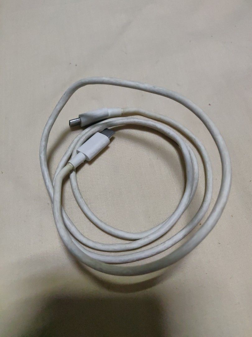 Used original Google pixel PD type c to type c USB cable (Category: Chargers & Cables) located in Manila. Submitted by don2003 (Listing ID 1226951713, Image 1). Description: used. as see in pics for condition. dirty but still working. original from google pixel, no fake, no replacement, 1. dirty lang. still working. 2. dirty with gum hardener protector on both ends of cable head. can't be removed. still working as it is. both tested with pixel 3a