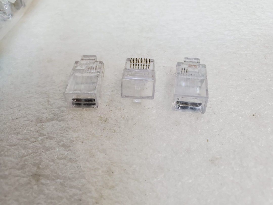 AMP Netconnect Modular Plug RJ45 Flat Cable Solid Wire 5-554720-5 ...