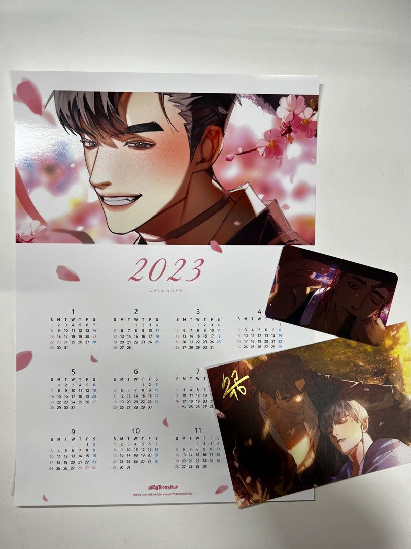 Webtoon 2023 Collaboration Calendar Postcard & A4 Calendar, Hobbies