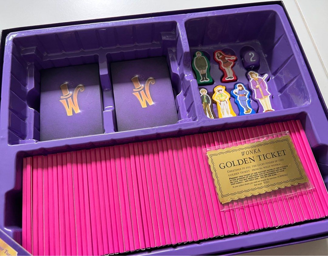 Willy Wonka Golden Ticket Board Game, Hobbies & Toys, Toys