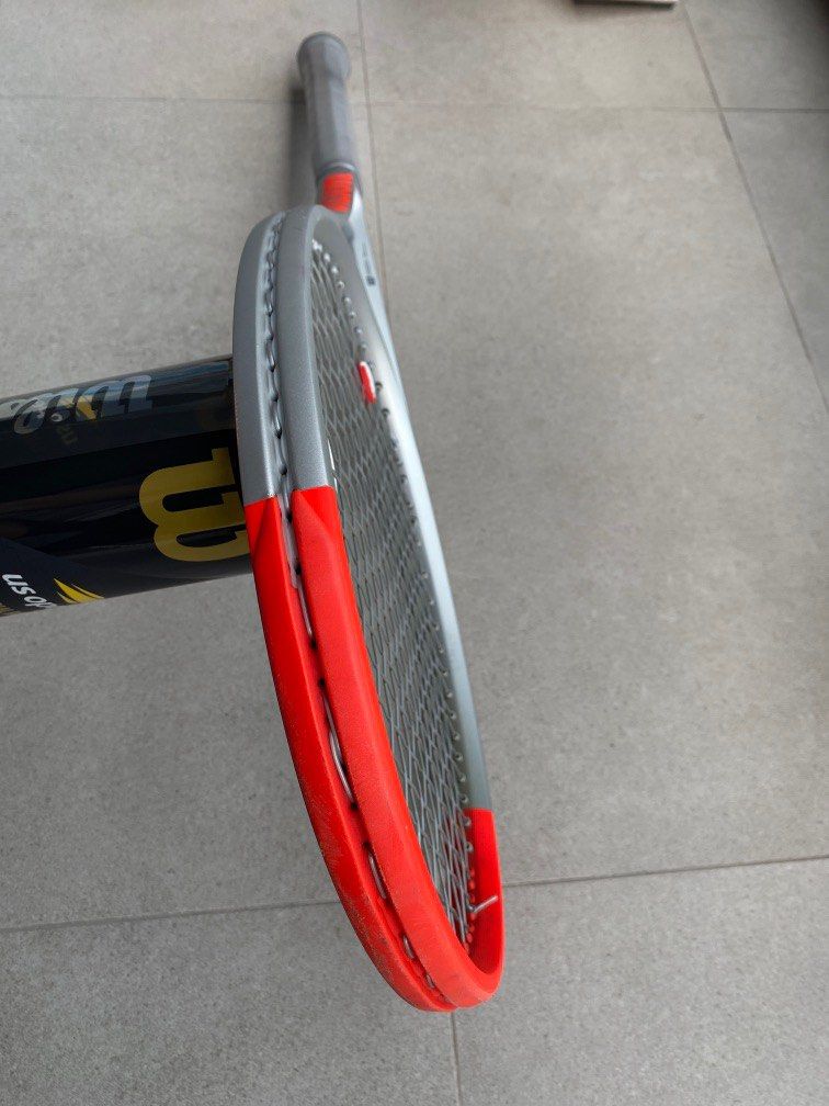 Wilson Clash 100 v1.0 Silver Tennis Racket, Sports Equipment, Sports & Games, Racket & Ball