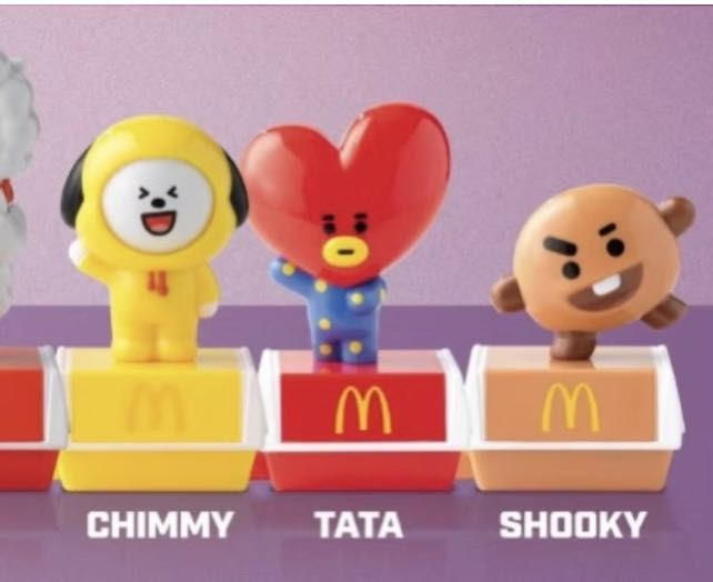 Wtb/Lfs) Looking For: Bt21 Mcdo Chimmy, Tata, Shooky, Koya And Mang,  Hobbies & Toys, Toys & Games On Carousell