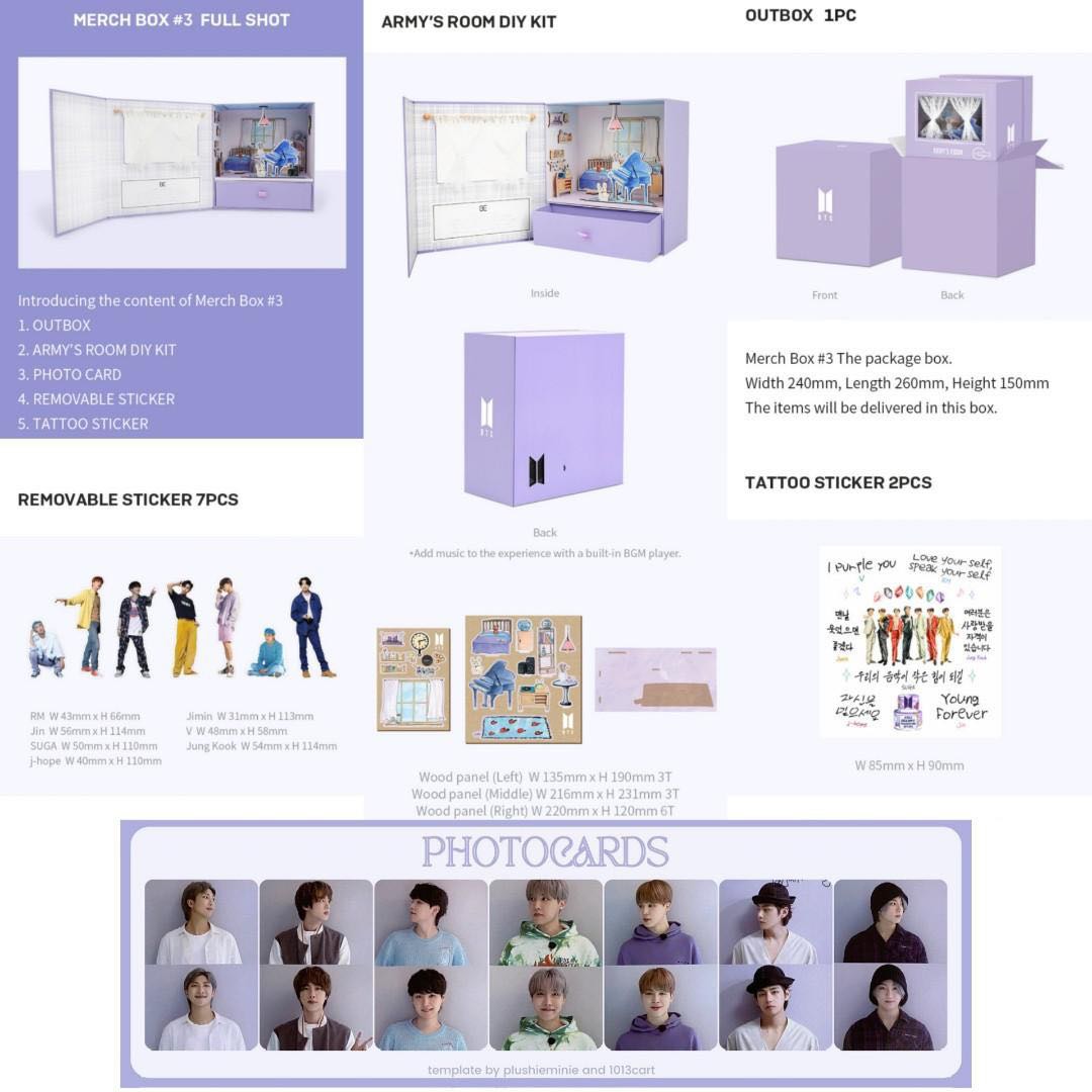 WTS] BTS Merch Box 3 Full Set, Hobbies & Toys, Memorabilia