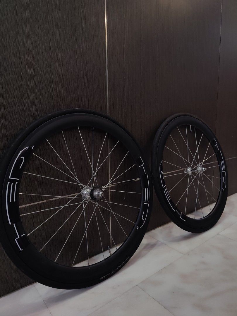 WTS Taiwanese 50mm Carbon Wheelset Fixed Gear/ Fixie, Sports