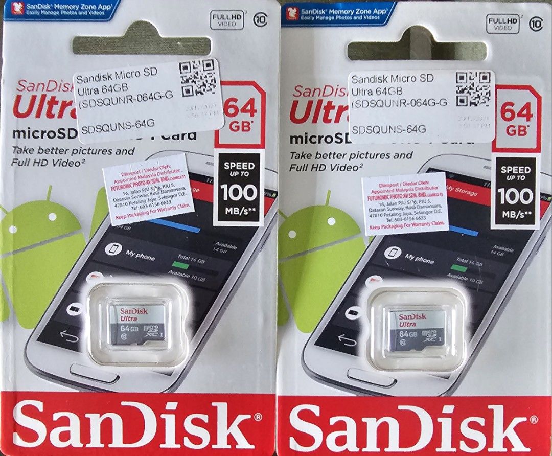 Xiaomi Mi 360 Home Security Camera 64 GB Micro SD Card, Mobile