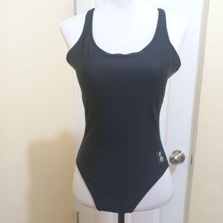 (XL) Black One Piece Swimsuit - Not Padded